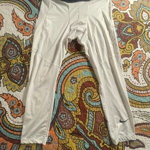 Nike Pro White Leggings with Black Accents